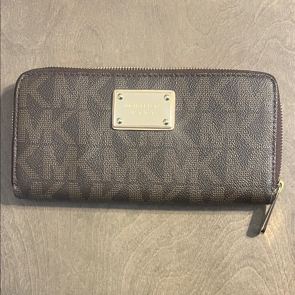 Michael Kors Dark Brown Logo Wallet